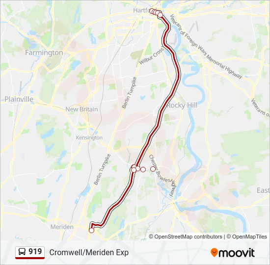 919 Bus Line Map