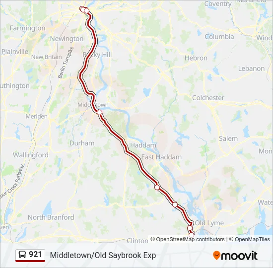 921 Bus Line Map