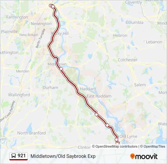 921 Bus Line Map