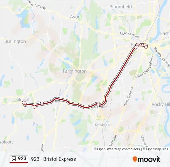 923 Bus Line Map