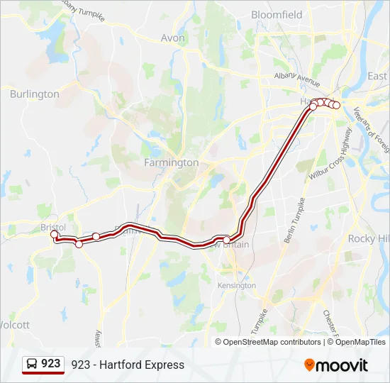 923 Bus Line Map