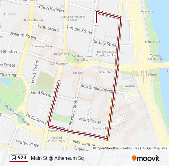 923 Bus Line Map