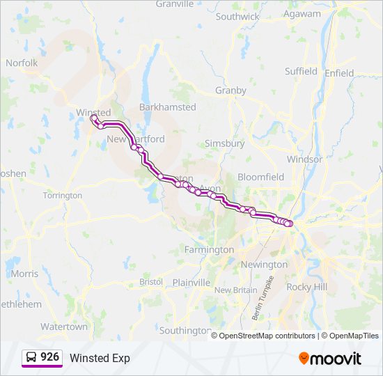 926 bus Line Map