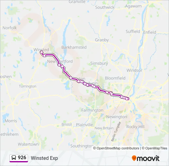 926 Bus Line Map