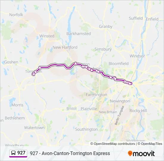 927 Bus Line Map