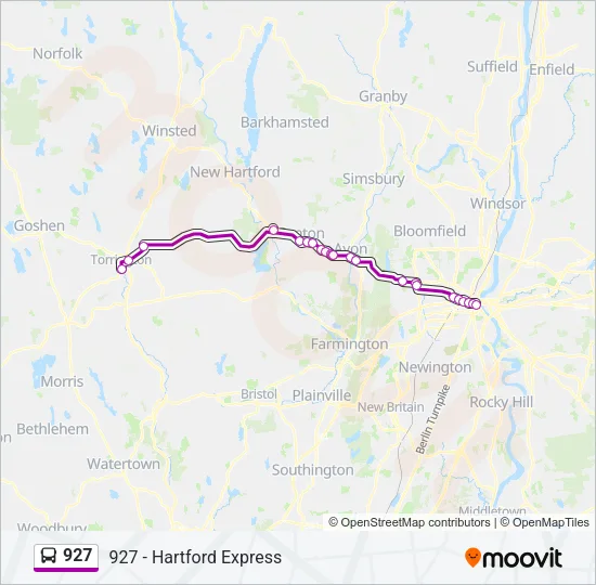 927 Bus Line Map