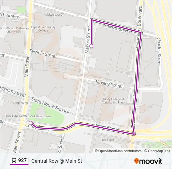 927 Bus Line Map