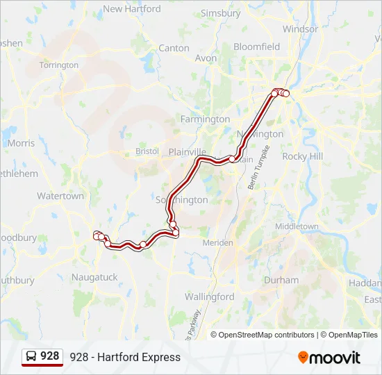 928 Bus Line Map