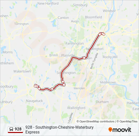 928 Bus Line Map
