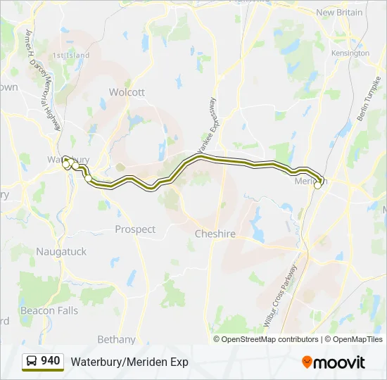 940 Bus Line Map