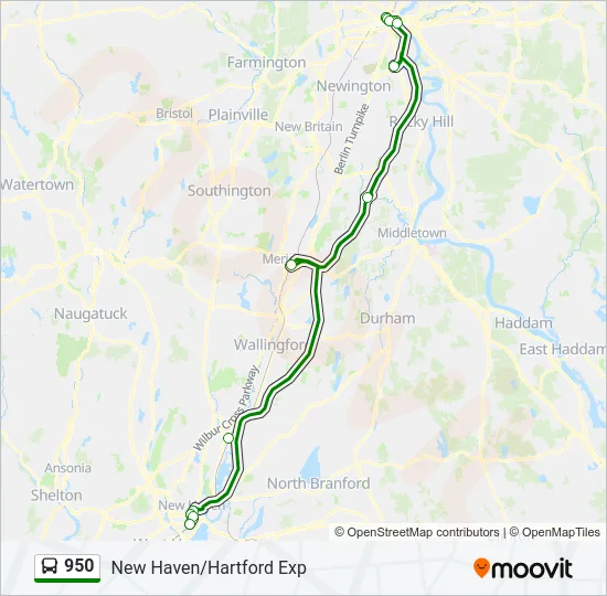 950 Bus Line Map