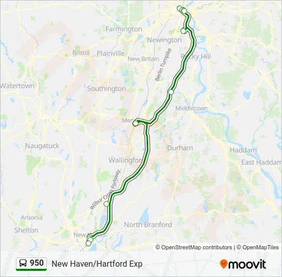 950 Bus Line Map