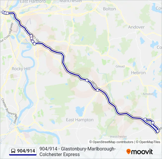 904/914 Bus Line Map