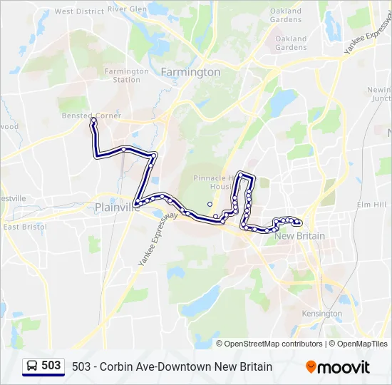 503 Bus Line Map