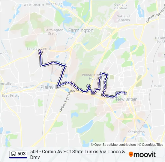 503 Bus Line Map