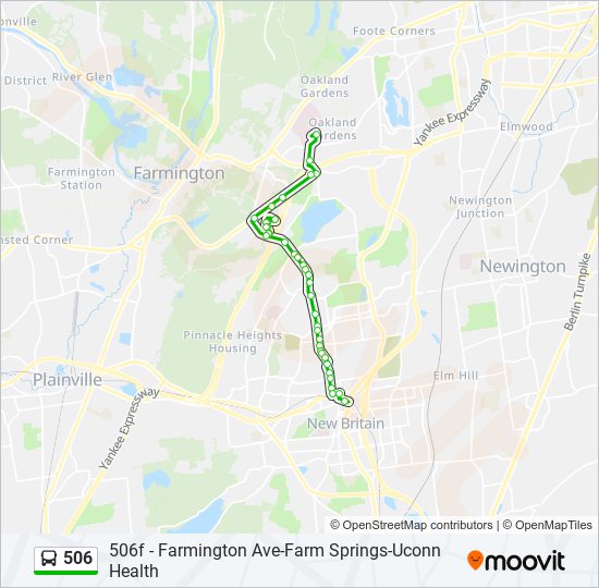 Mapa de 506 de autobús