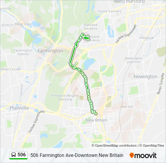 506 Bus Line Map