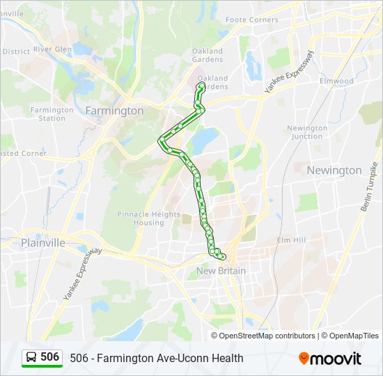 Mapa de 506 de autobús