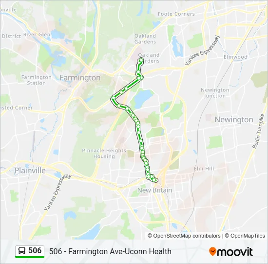 506 Bus Line Map