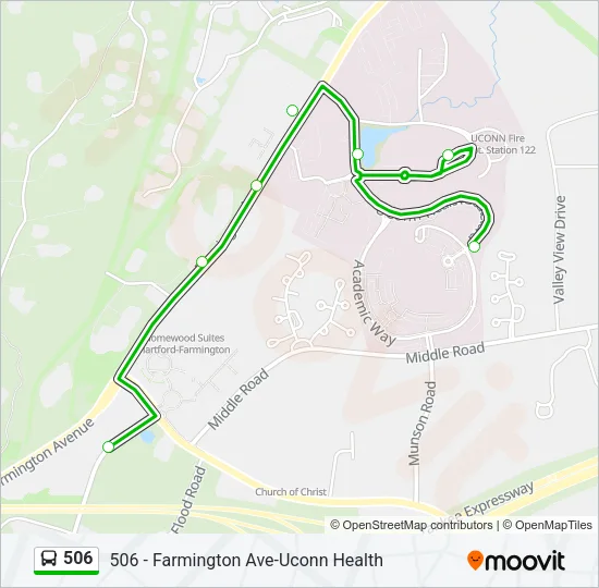 506 Bus Line Map