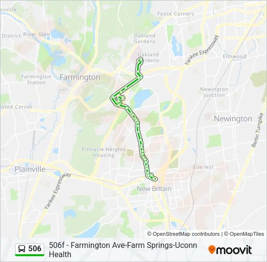 506 Bus Line Map