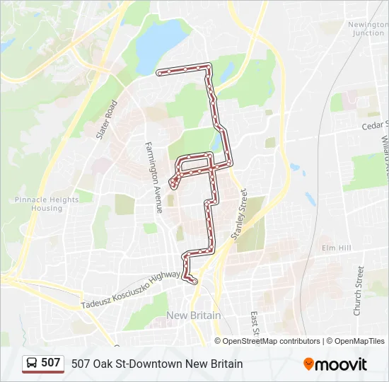 507 Bus Line Map