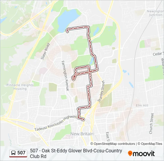 507 Bus Line Map