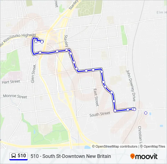 510 Bus Line Map