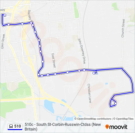 510 Bus Line Map