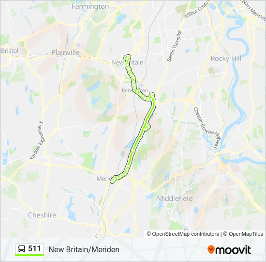 511 Bus Line Map