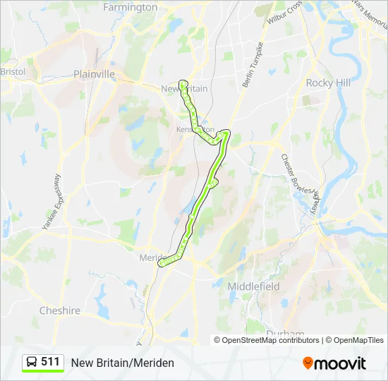511 Bus Line Map