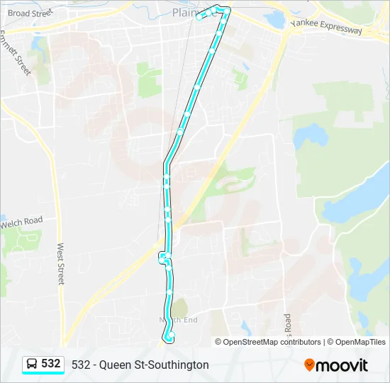 532 Bus Line Map