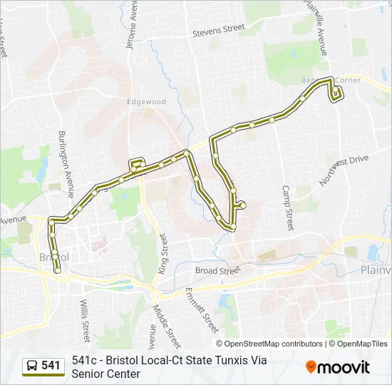 541 Bus Line Map