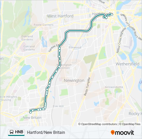 Mapa de HNB de autobús