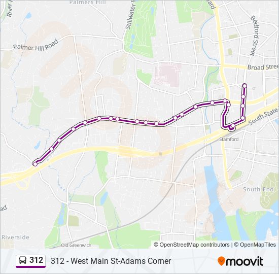 Mapa de 312 de autobús