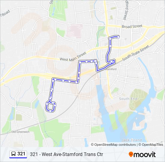 Mapa de 321 de autobús