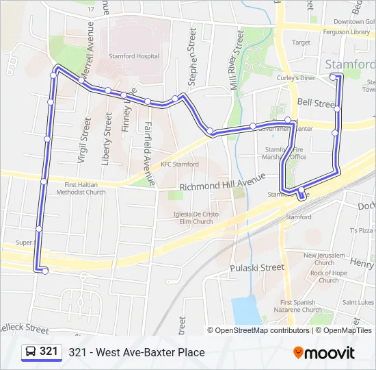 321 Bus Line Map