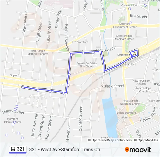 321 Bus Line Map