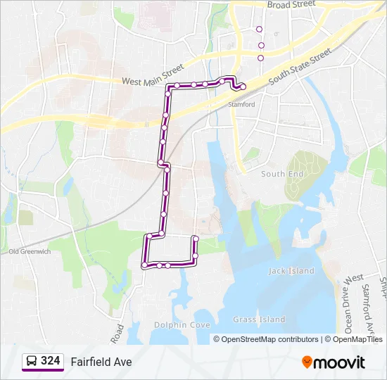 324 Bus Line Map