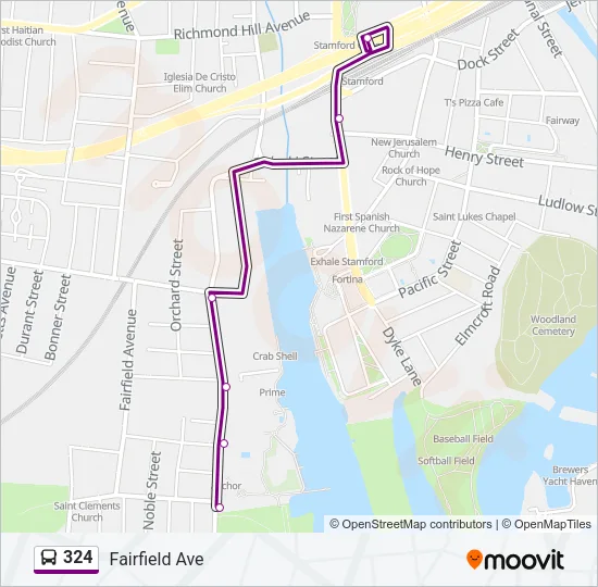 324 Bus Line Map