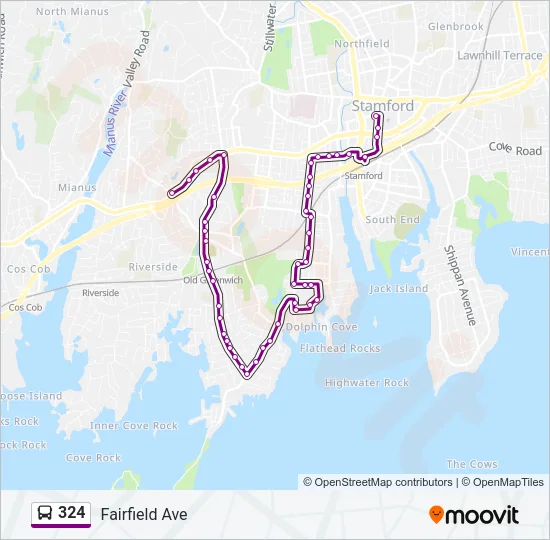 324 Bus Line Map