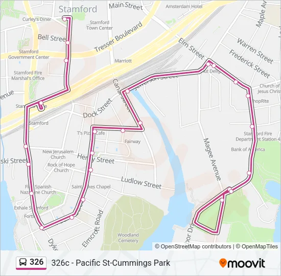 326 Bus Line Map