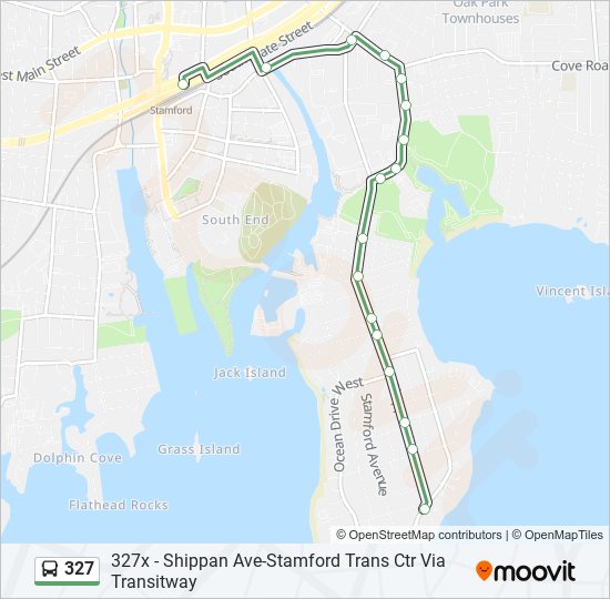 327 bus Line Map