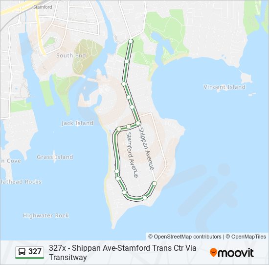 327 bus Line Map