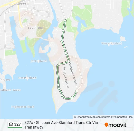327 Bus Line Map
