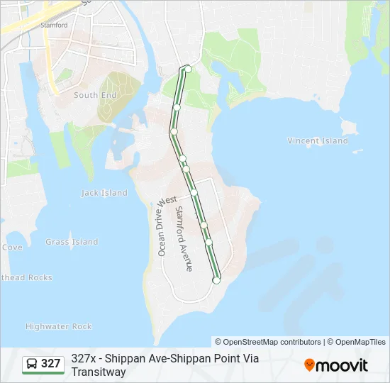 327 Bus Line Map
