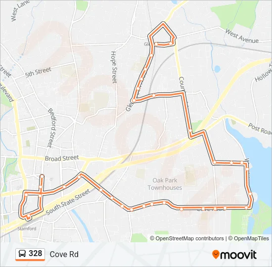 328 Bus Line Map