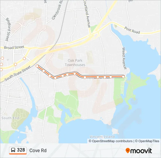 328 Bus Line Map