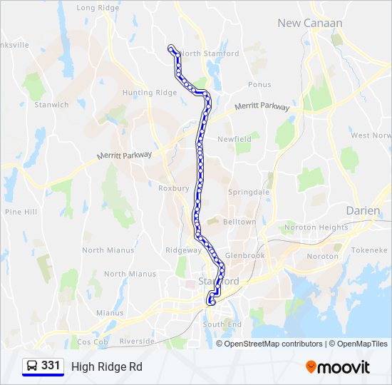 331 bus Line Map