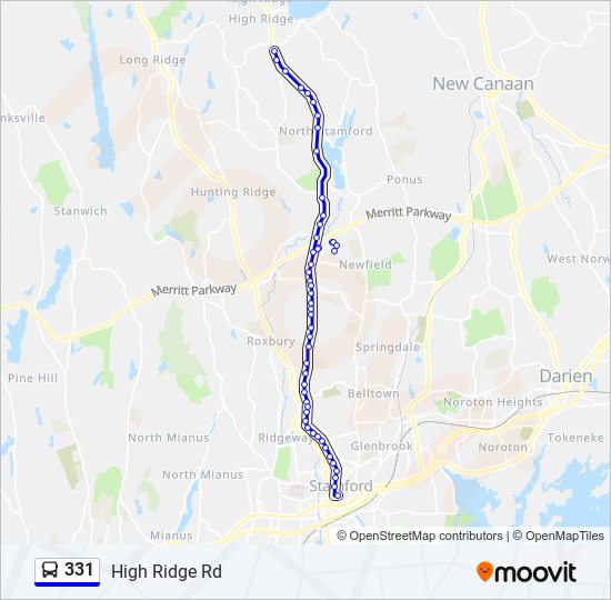 331 bus Line Map